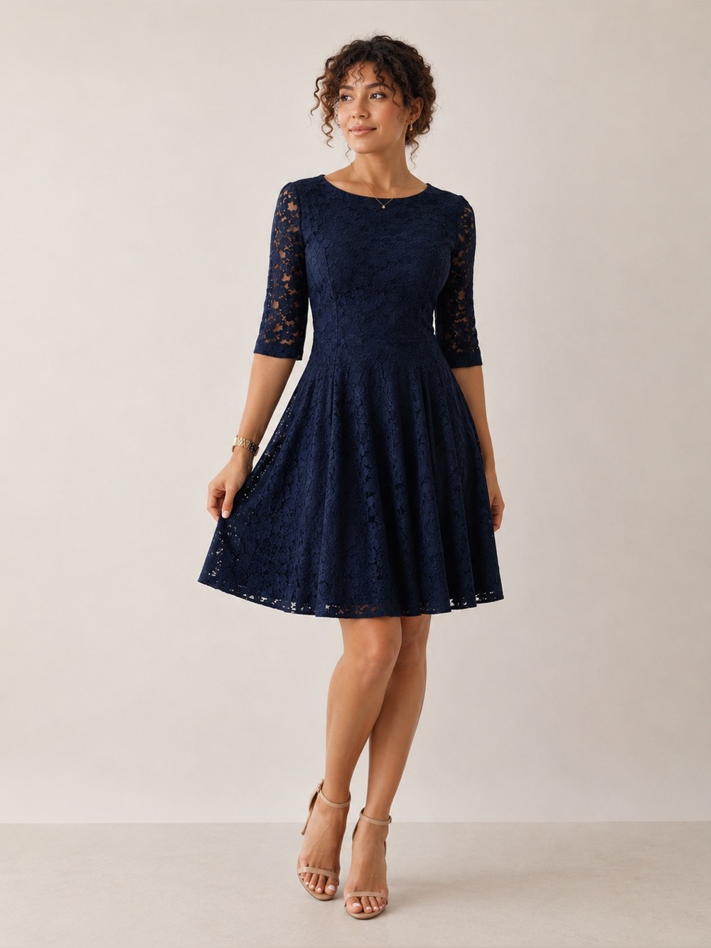 Betsey Johnson Navy Lace Dress
